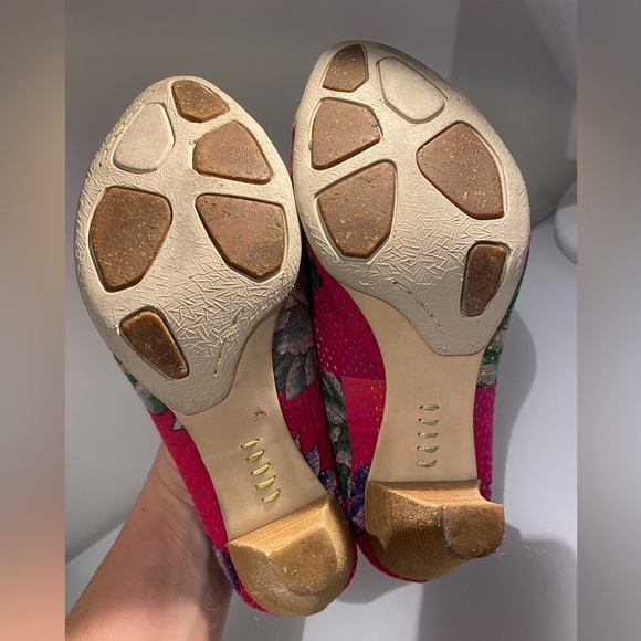 Terra Plana Hot Pink Unique Recycled High Heel Shoes Size 39 - Picture 6 of 8